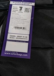 Safari 35L Laptop Bag New With Tag