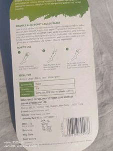 Sirona Razor With Aloe Strips Reusable