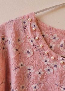 Floral Top - Crushed Material
