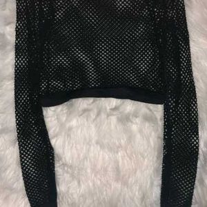 FOREVER 21 Fishnet Crop Top