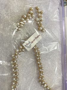 Lavari Pearls Necklace &amp; Earring Set