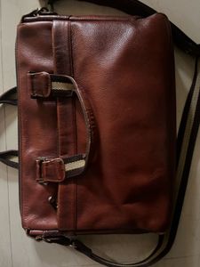 Brown Leather Laptop Bag