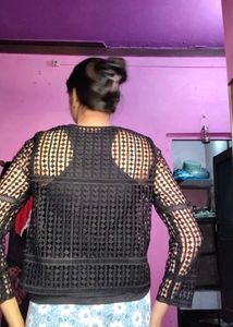 Elegant Black Lace Top