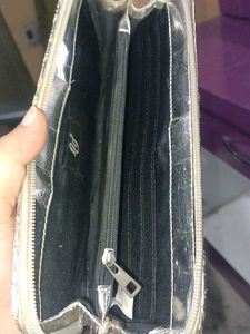 Silver Quilted Wallet