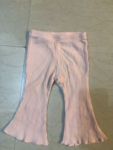 Ribbed Crop Top &amp; Bell Bottom Set