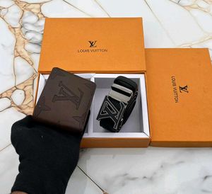 MIX BRANDED LV, COACH WALLET + BELT COMBO