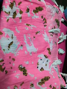Pink Printed Dupatta