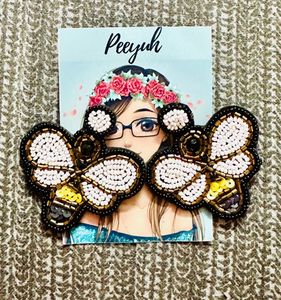 Beaded Bee Earrings