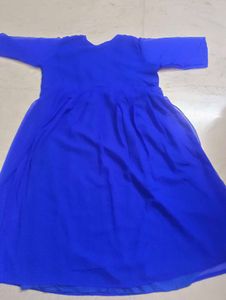 Blue Embroidery Kurti