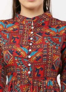 Boho Print Midi Kurti