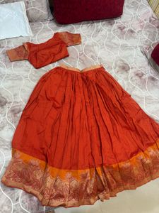 Orange Lehenga Choli Set