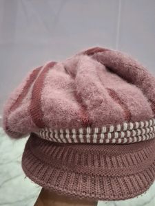 Woollen Cap In Hat Style