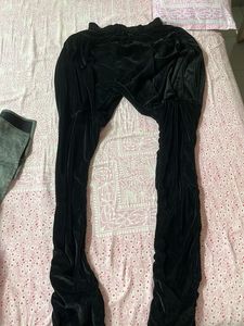 Black Velvet Pants