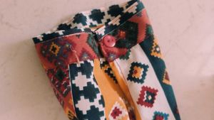 Aztec Print Lace Detail Shirt