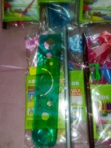 Seven Stationery sets with crayons