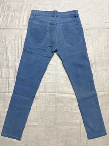 Sky Blue Jeans Slim Fit Denim Pants