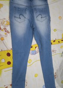 Denim Bottom Skinny Jeans New With Tag