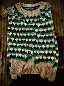 Patterned Knit Sweater