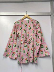 Floral Print Short Kurta