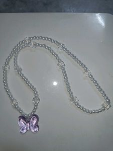 Butterfly Pearl Necklace