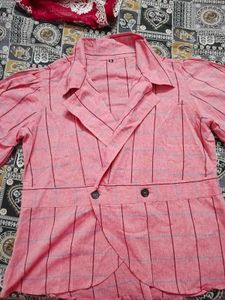 Pink Striped New Top