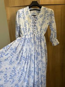 White And Blue Dress Perfect For U