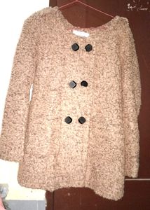 Cozy Button-Up Textured Coat