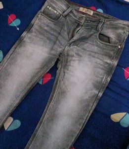 Diesel Gray Wash Slim Fit Jeans