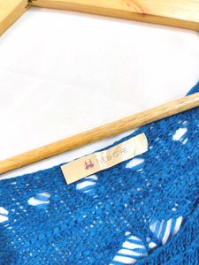 Pinterest Blue Knit Top C
