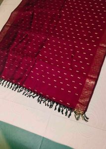 Maroon Colour Pure Kanchipattu Saree