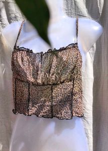 13J. SEXY MESH SHEIN CORSET TYPE TOP