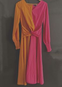 Color Block Midi Dress