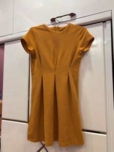 FabAlley Mustard Dress- SMALL