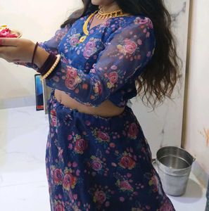 Floral Lehenga Choli Set