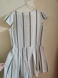 White And Black Playsuit