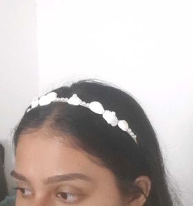 HANDMADE SEASHELL PEARL HAIRBAND