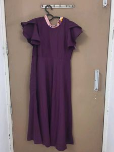 Elegant Purple Midi Dress