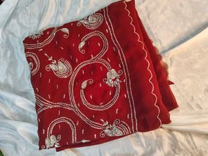 Elegant Red Saree