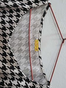 Houndstooth Puff Sleeve Top