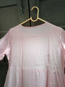 BrandNew Embroidery Pink Anarkali Kurti
