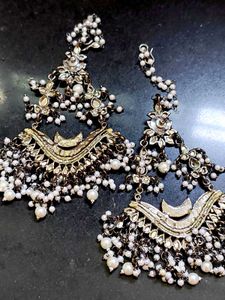Parinika Earrings With Ear Chains