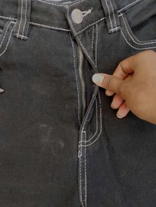 5 Pocket Cargo High Waisted Jeans For Women