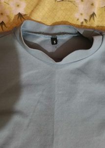 Light Blue Puff Sleeve Top