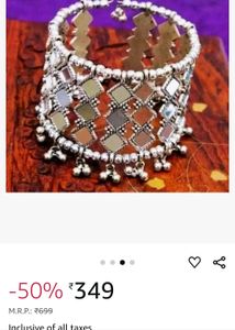 Mirror Work Jewellery Set With Bangle