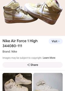 Nike Air Force 1 High OG Cream Red 344080-111