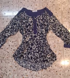Floral Print Long Sleeve Top