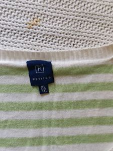 Striped Button-Down Top