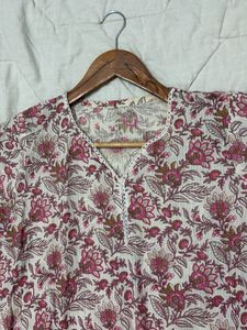 Floral Print Kurta