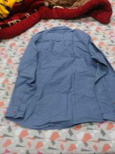 Stylish Blue Full Sleeve Shirt