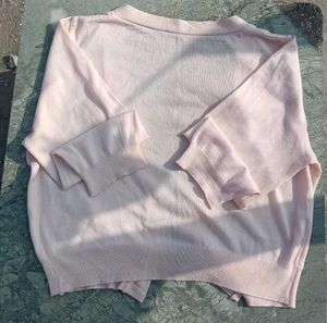 Light Pink Button-Down Cardigan